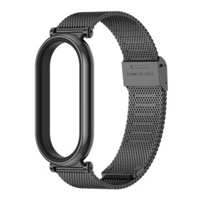 Металлический ремешок Mijobs на Mi Band 8 (mesh weave, black)