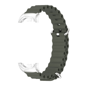Силиконовый ремешок Mijobs на Mi Band 8 (khaki)