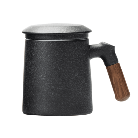 Керамическая кружка для чая Xiaomi Pinztea (чёрный)