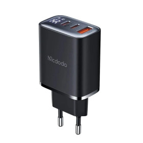 Адаптер Mcdodo Digital Display Fast Charger 2C1A 30W