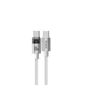 Кабель Mcdodo USB-C / USB-C Transparent Cable 100W 1,2m (белый)